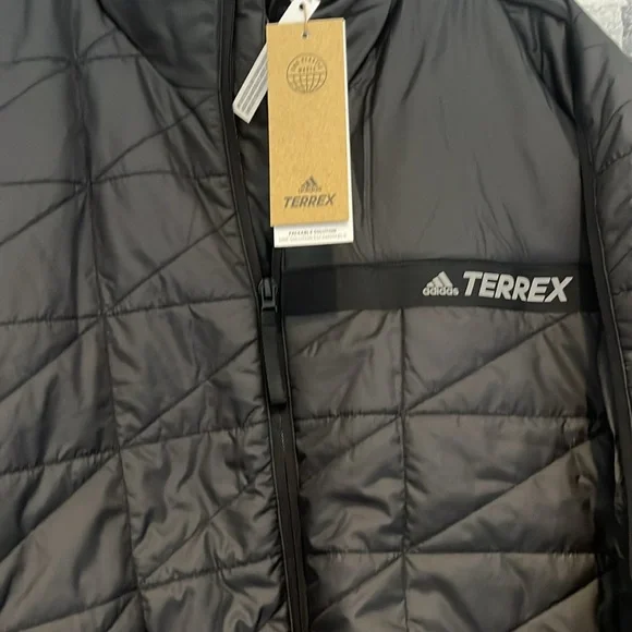 NWT!! Adidas Terrex Black WM Jacket 2X - Picture 2 of 4